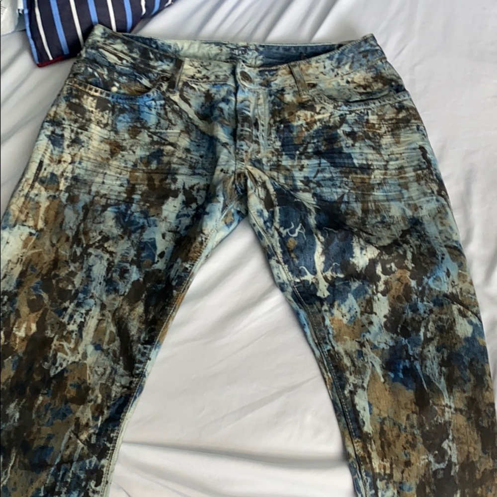 Teal robins jeans